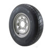 ST205/75R15 GlobalTrax Trailer Tire LRC on 6 Bolt Silver Spoke Wheel JG
