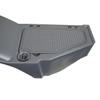 Silver Plastic Single-Axle Trailer Step Fender with Storage Pocket Closed