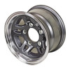 HiSpec 10x6 5-Lug on 4.5"  Aluminum S5 Trailer Wheel Gunmetal W/ Polished Lip - S5106545GML