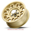 Sendel 14X5.5 5-Lug on 4.5" Aluminum T17 - Matte Gold - T17-45545MG