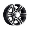 Sendel 15X6 6-Lug on 5.5" Aluminum T09 Trailer Wheel - Black Inlay - T09-56655BM Sendel 15X6 6-Lug on 5.5" Aluminum T09 Trailer Wheel - Black Inlay - T09-56655BM