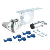 CURT 6-Way Round Connector- Die Cast- Car And Trailer End- Incl. Bracket-