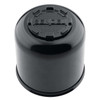 4.90" Plastic Gloss Black Center Cap with Black Plug - Sendel T18 - Special Order