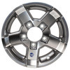 HiSpec 12X4 5-Lug on 4.5" Aluminum Series 07 Trailer Wheel - Gray Accent - 724545