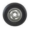 ST175/80R13 GlobalTrax Trailer Tire LRC on 5 Bolt Silver Blade Wheel-JG
