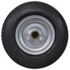 4.80X8 Kenda Loadstar Trailer Tire LRB on 8X3.75” Integral Wheel for Log Splitter Trailers, Concrete Mixer Trailers, Light Duty Trailers with 1” Bearings, Grease Seal, and Cap - Silver