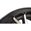 Sendel 15x6 5-Lug on 4.5" Aluminum T16 Trailer Wheel - Black Inlay - T16-56545BM - Blemished