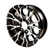 16X6 6-Lug on 5.5" Aluminum T07 Trailer Wheel - Black - T07-66655BM - BLEMISHED