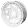 14X5.5 5-Lug on 4.5" White Spoke Trailer Wheel - SSW