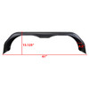 2-Pack - Plastic Universal Trailer Fenders - 61" - Tandem Axle - Black