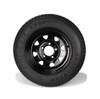 Kenda ST155/80D13 Loadstar Trailer Tire LRC on 5 Bolt Black Spoke Wheel