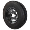 ST175/80R13 GlobalTrax Trailer Tire LRC on 5 Bolt Black Spoke Wheel - SSW