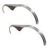 2 Pack - 72x2 Aluminum Treadplate Tandem Axle Teardrop Fender Flares