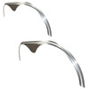 2 Pack - 72x1x20.5 Smooth Aluminum .090 Tandem Axle Teardrop Fender Flares