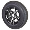 ST205/75R15 Loadstar Trailer Tire LRC on 5-Bolt Aluminum T07 Wheel - Black Inlay - BLEMISHED