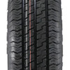 ST145/R12 Loadstar Trailer Tire LRD on 4-Bolt Solid White Wheel - BLEMISHED