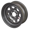 15x5 5-Lug on 4.5" Galvstar Galvanized Spoke Trailer Wheel - Dark Silver 15x5 5-Lug on 4.5" Galvstar Galvanized Spoke Trailer Wheel - Dark Silver