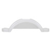 Plastic Step Trailer Fender - 40.31" - White - One Fender - Textured