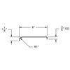 32x9 Aluminum Tread Plate Trailer Fender - Single Axle Round - One Fender - BLEMISHED
