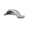 Plastic Step Trailer Fender - 40.31" - Smooth Silver - Includes Mounting and Light Holes - One Fender