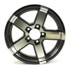 HiSpec 15X5 5-Lug on 4.5" Aluminum Series 07 Trailer Wheel - Gray Accent - 755545G