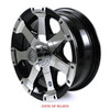 HiSpec 15X6 6-Lug on 5.5" Aluminum Series 06 Trailer Wheel - Black Inlay - 656655B