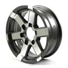 HiSpec 16X6 6-Lug on 5.5" Aluminum Series 07 Trailer Wheel - Gray Accent - 766655G