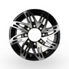 HiSpec 16x6.5  8-lug on 6.5" Aluminum Series 09 HD Trailer Wheel - Black Inlay - 0967865HDB