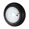 Kenda 4.80X12 Loadstar Trailer Tire LRC on 5 Bolt White Mod Wheel