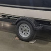 Kenda ST155/80D13 Loadstar Trailer Tire LRC on 5 Bolt Silver Spoke Wheel