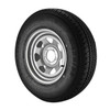 Kenda ST215/75R14 Loadstar Trailer Tire LRC on 5 Bolt Silver Spoke Wheel