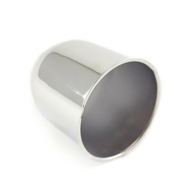 3.19" Chrome Bullet Trailer Wheel Center Cap
