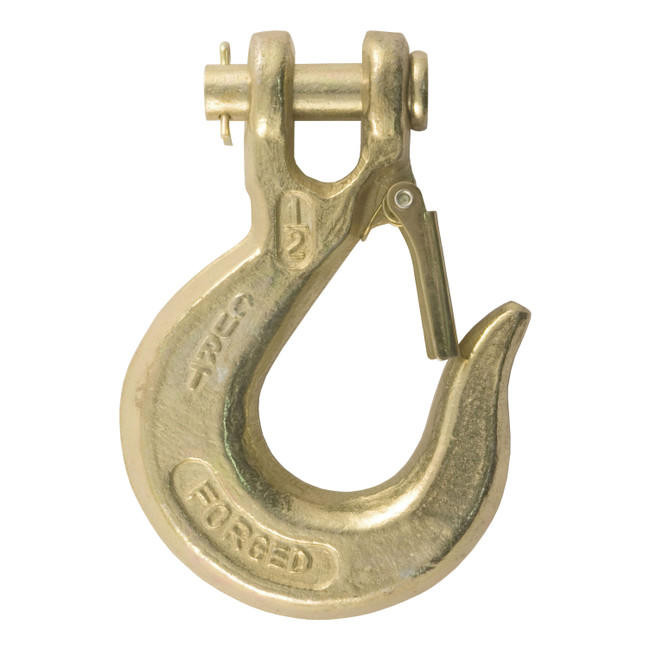 Class V- Clevis Safety Latch Hook- Bulk- 35000lbs. Gross Vehicle Weight  Rating- 43 Grade- 0.5 in.- 1.25 in. Opening- w/Latch-