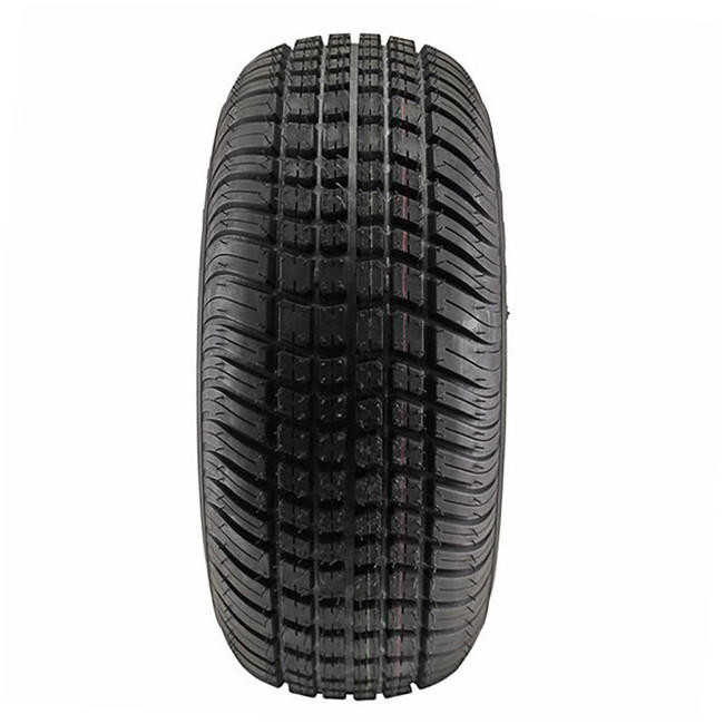 16.5X6.50-8 Loadstar Trailer Tire LRC on 4 Bolt Silver Wheel