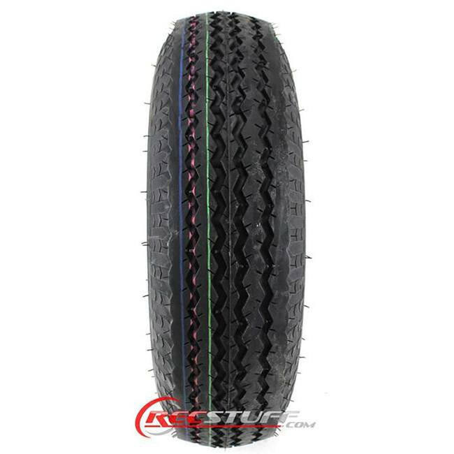LOADSTAR TIRE　4.50-18 4.80X12 Loadstar Trailer Tire LRC on 5 Bolt Black Mod Wheel