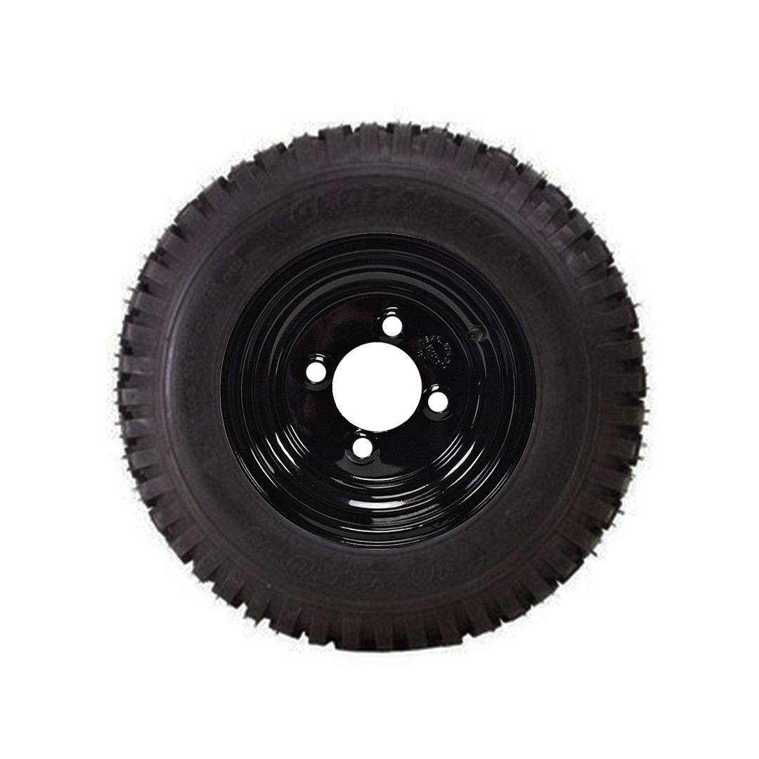 16x6.50-8 GlobalTrax Lawn & Garden P605 Turf Tire on 4 Bolt Black Wheel