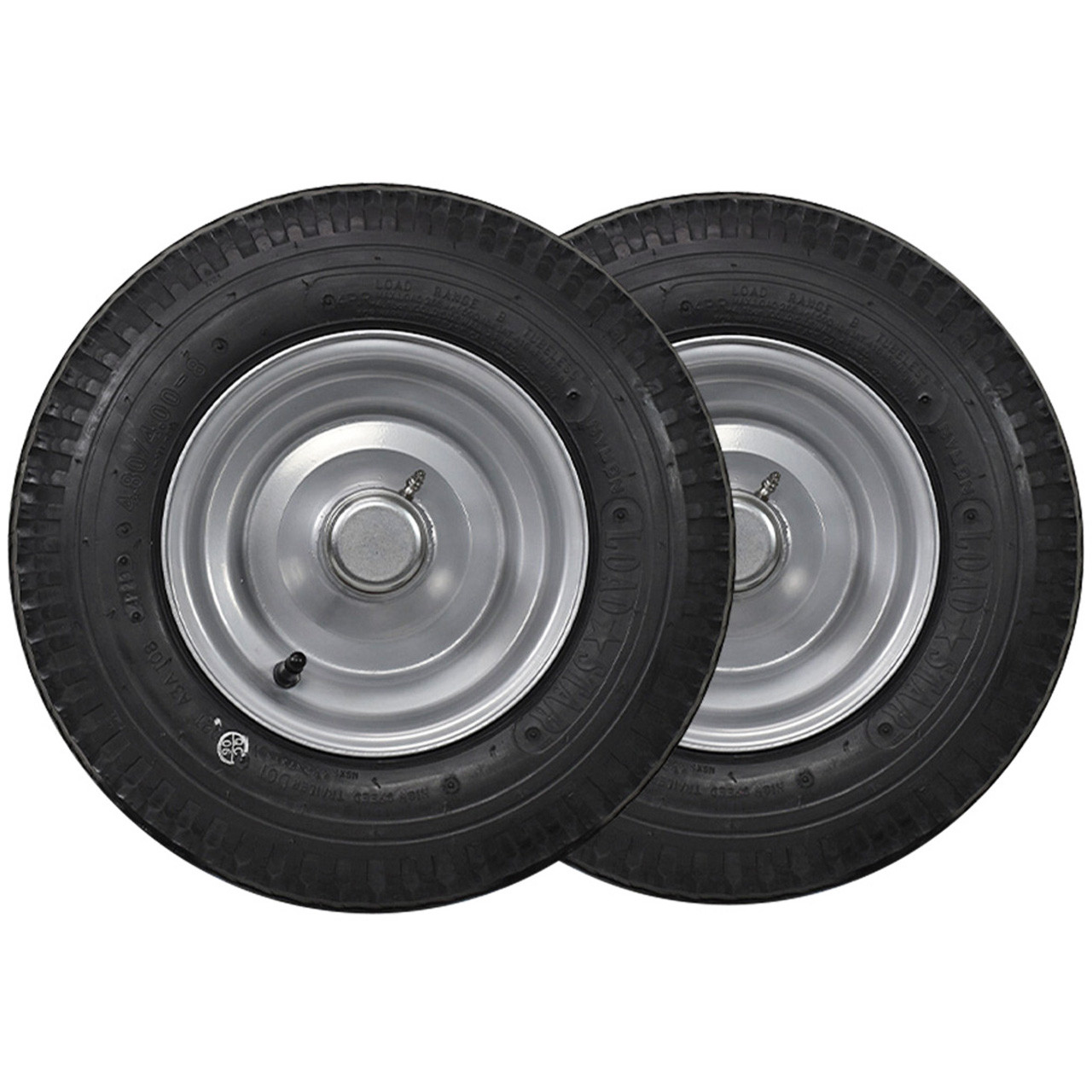 Log Splitter Wheel 4.80X8 Kenda Loadstar Tire LRB on Silver