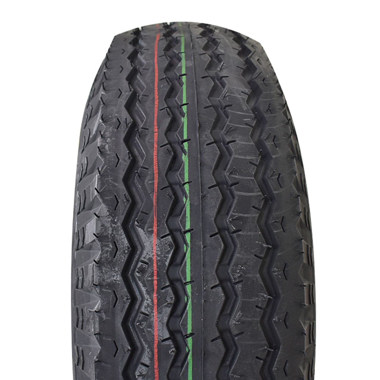5.70X8 Loadstar Trailer Tire LRC on 4 Bolt White Wheel