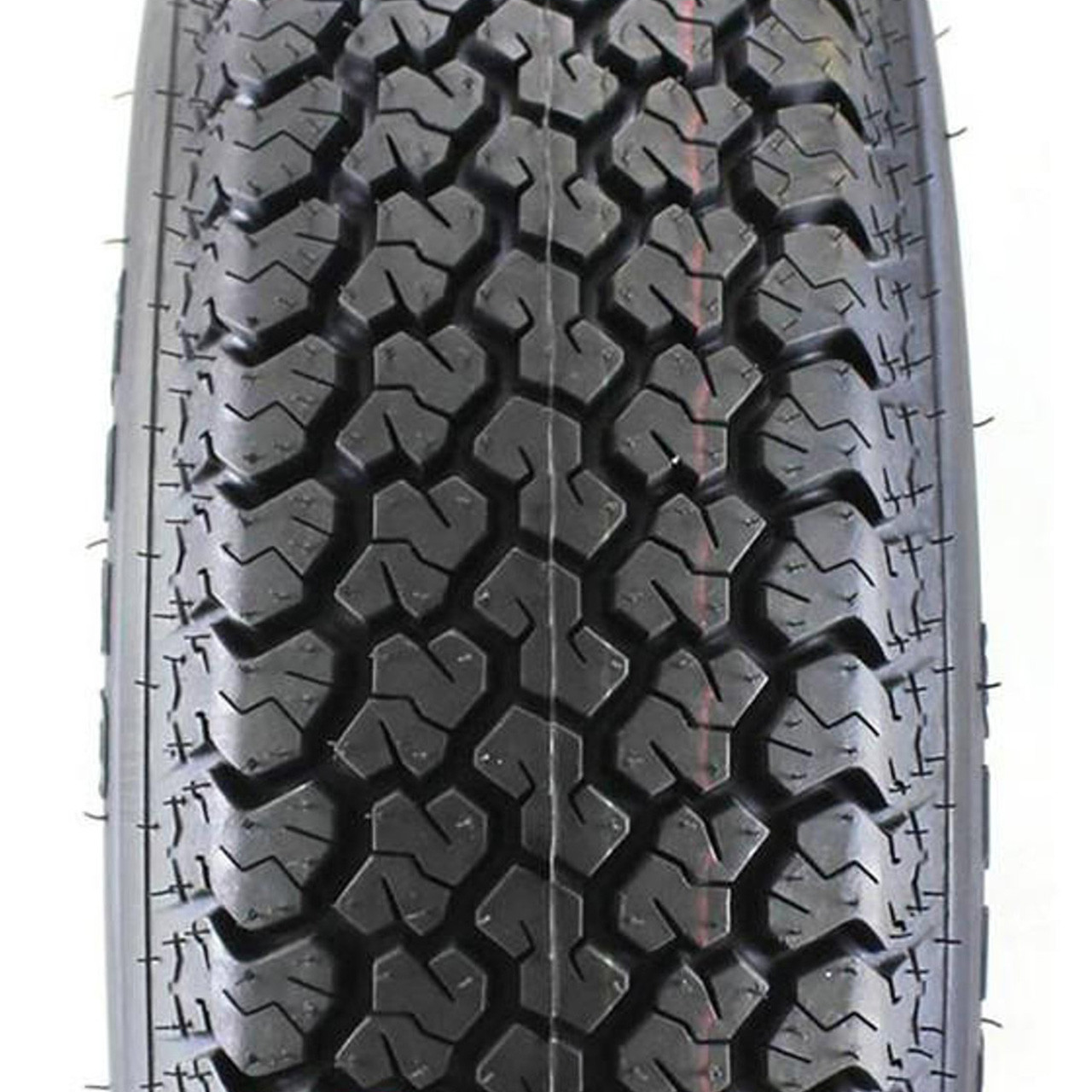 ST205/75D14 Loadstar Trailer Tire LRC on 5 Bolt Silver Spoke Wheel-JG