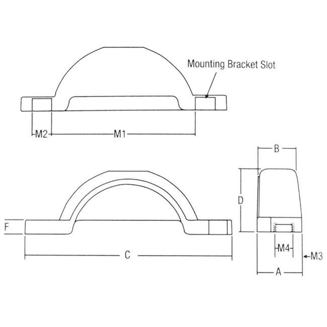 Fulton Black Plastic Trailer Fender 15" Tire Size 008585