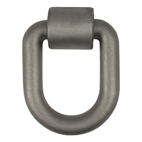 CURT Forged D-Ring/Brackets- Bulk- Raw Finish- 46760lbs. Capacity- 1/5/6 in.- w/Weld-On 2 in. Wide X 3/8 in. Thick Brackets-