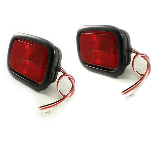 4" Round Trailer Tail Light Kit Includes Two 4" LED Trailer Lights