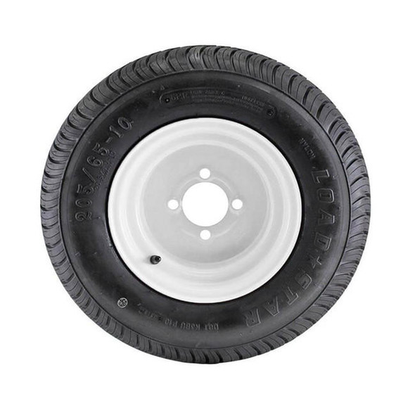 Kenda 20.5X8.00-10 Loadstar Trailer Tire LRC on 4 Bolt White Wheel