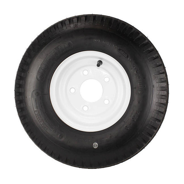 Kenda 5.70x8 Loadstar Trailer Tire LRC on 5 Bolt White Wheel