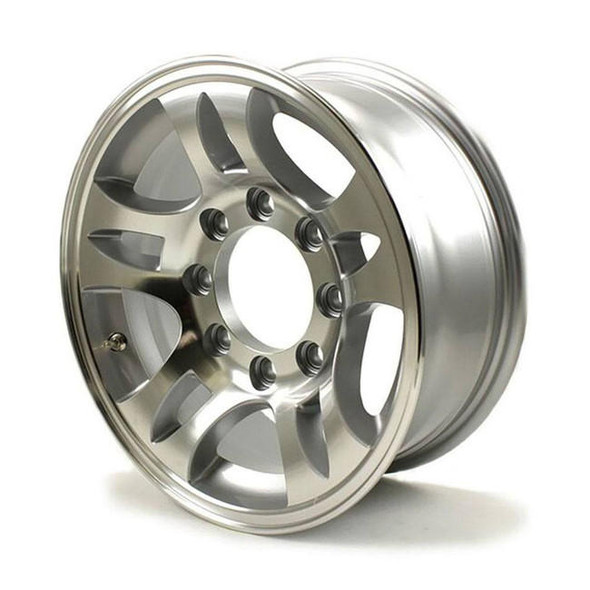 Sendel 16X6 8-Lug on 6.5" Aluminum T03 Trailer Wheel - T03-66866T