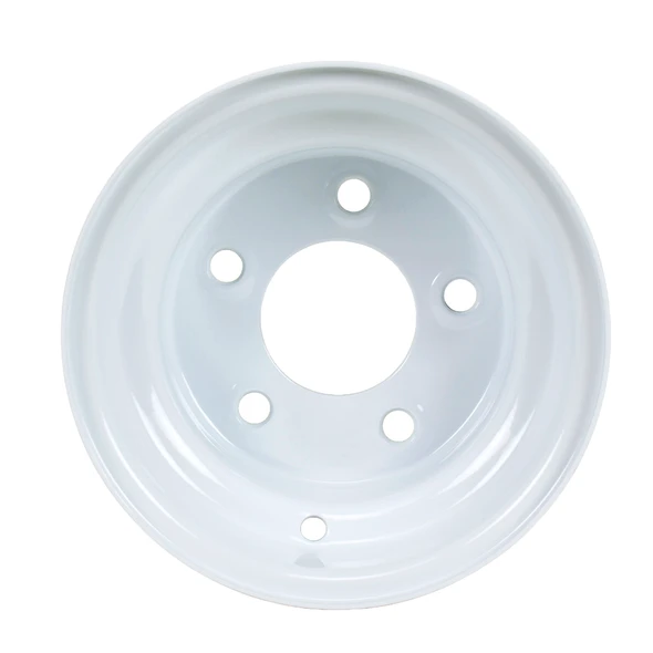 8X7 5-Lug on 4.5 inch White Bell Trailer Wheel Image