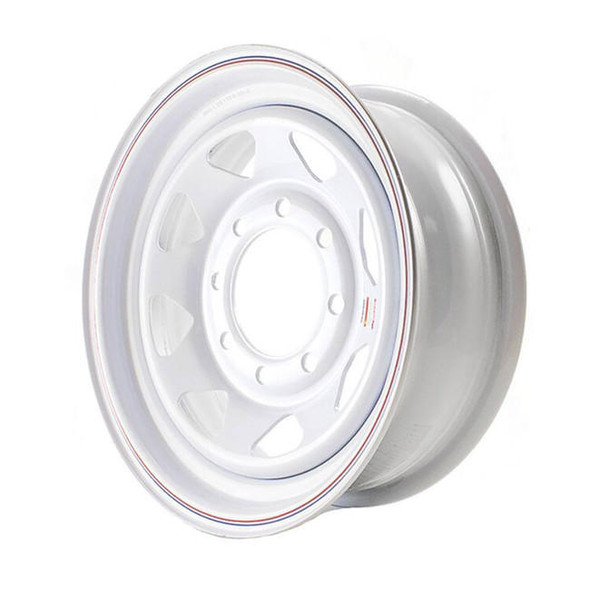 Dexstar 16x6 8-Lug on 6.5" White Spoke Trailer Wheel