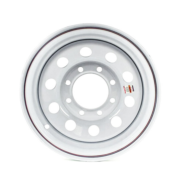 Dexstar 16x6 8-Lug on 6.5" White Mod Trailer Wheel (DEX)
