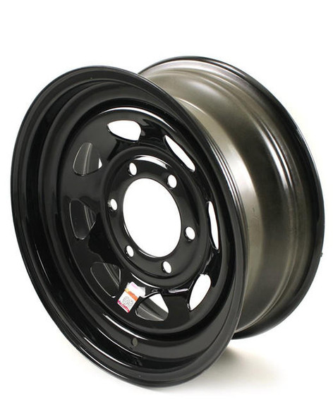 Dexstar 15x6 6-Lug on 5.5" Black Spoke Trailer Wheel (-1 Out of Stock) 