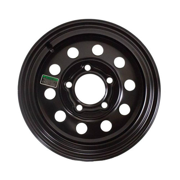 Recstuff 13X4.5 5-Lug on 4.5" Black Mod Trailer Wheel